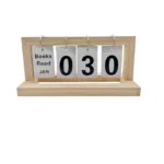 Wongsai Wooden Books Read This Year Counter Tracker, Modern Style