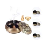 Urfeel Incense Cone Holder, Pure Brass Incense Burner, Bakhoor Burner,