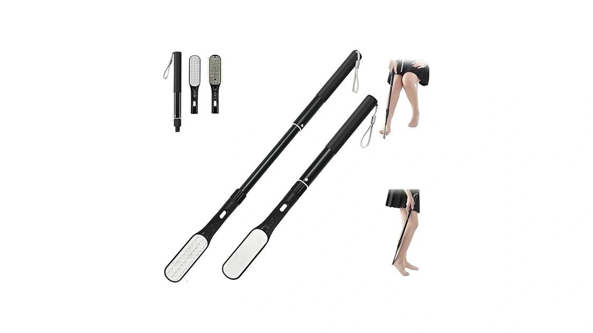 Toe Gap Cleaning Brush, 18.82"-25.98" Telescopic Toe Cleaning Brush Long