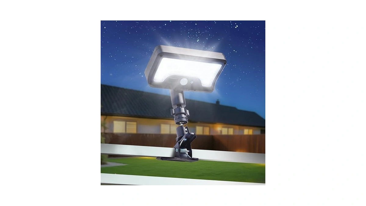 Haaray Clip On Solar Light Outdoor, Motion Sensor Security Light,