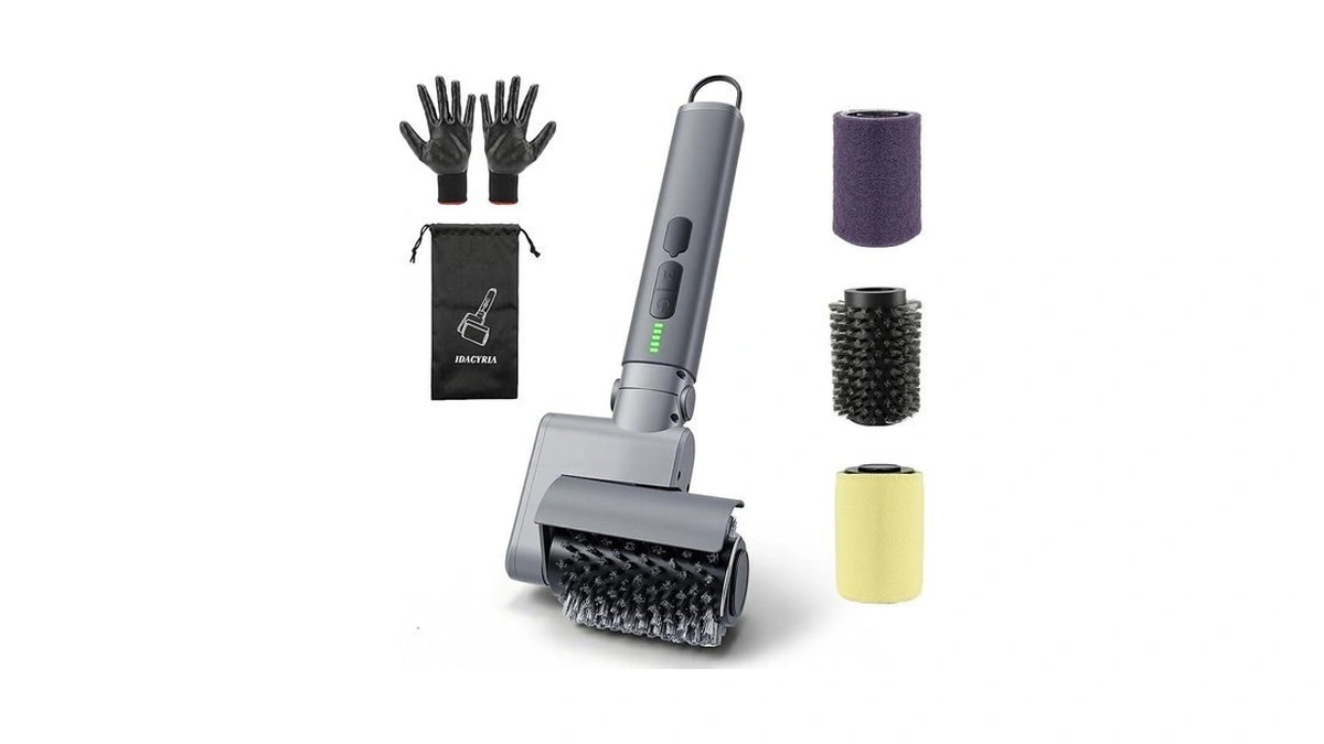 Electric Grill Brush For Outdoor, Rechargeable Bbq Grill Cleaner With