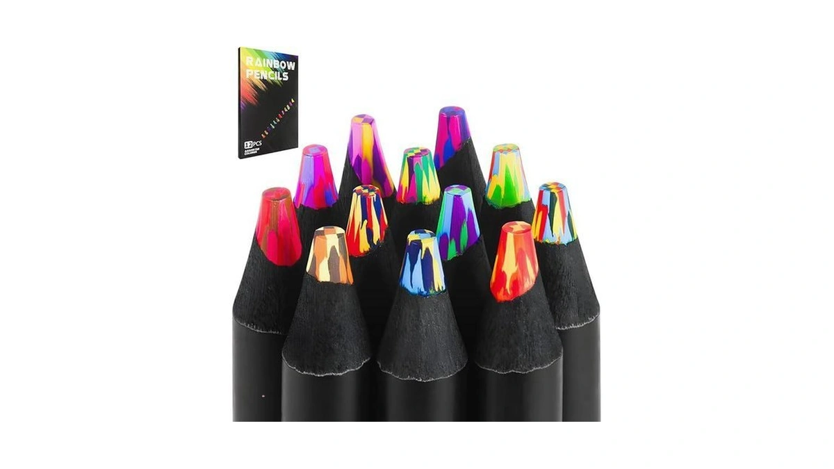 Art Supplies 12 Rainbow Colored Pencils,teen Girl Gifts Trendy Stuff,classroom