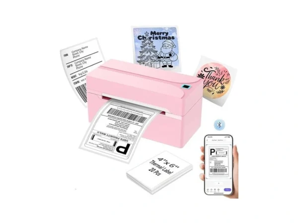 Hkhkpi Shipping Label Printer, 4x6 Bluetooth Thermal Label Printer For