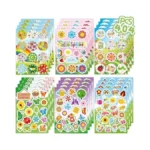 Joy Bang 404pcs Spring Stickers For Kids, 24 Sheets Garden