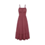 Grace Karin Women's Spaghetti Strap Maxi Dress Summer Ruffle Dress