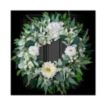 Spring Summer Wreath For Front Door Year-round, 20" Artificial Greenery