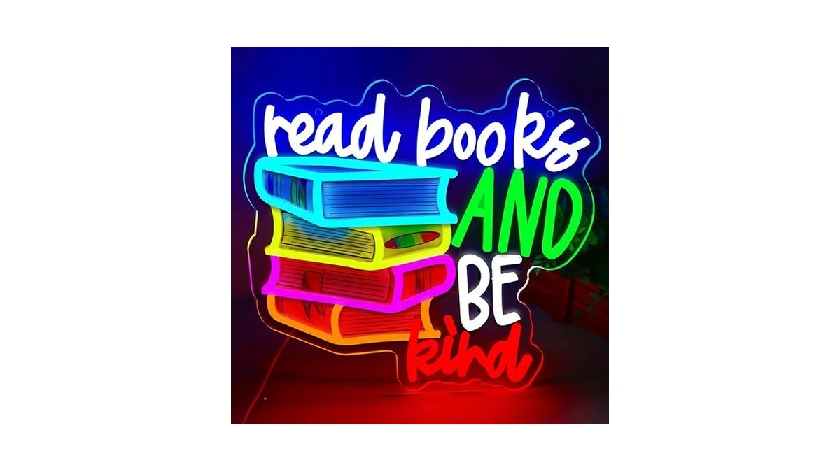 Wittyrhe Led Read Books Be Kind Neon Signs Classroom Neon