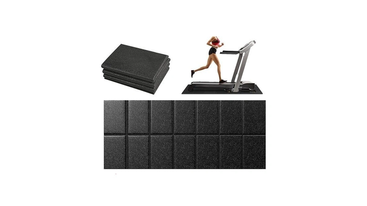 Walking Pad Mat For Carpet, 1/4" Thick Foldable Treadmill Mat