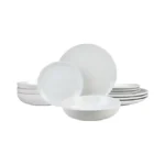 10 Strawberry Street 12 Piece Coupe Stoneware Dinnerware Set With