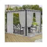 Lordtex Burlap Linen Look Outdoor Curtains For Patio - 2