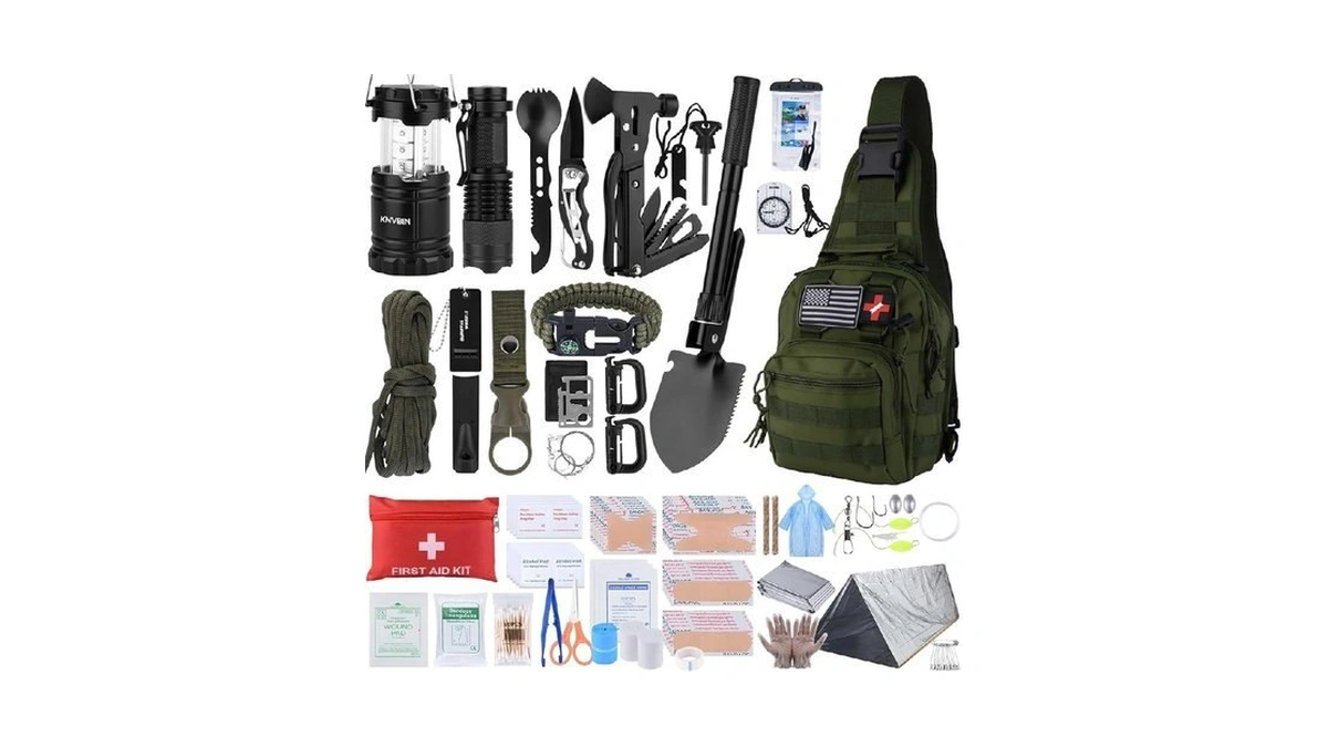 Survival Kit, 250pcs Survival Tools Tactical Gear And Trauma Bag,