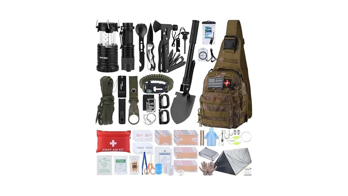 Survival Kit, 250pcs Survival Tools Tactical Gear And Trauma Bag,