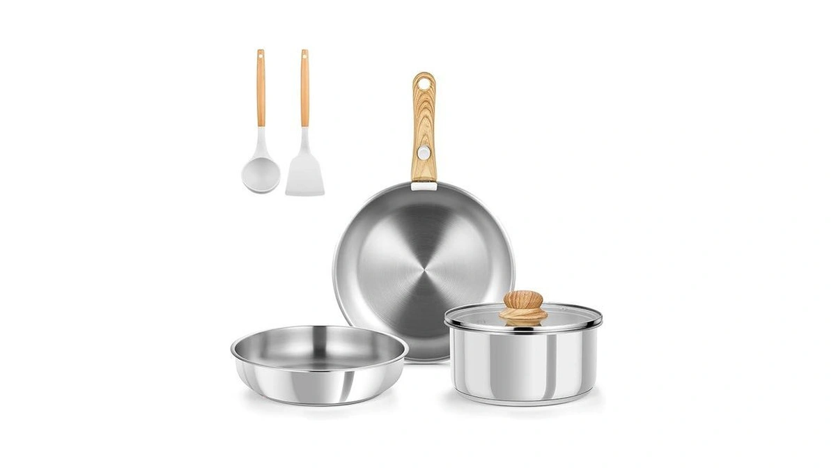 Koch Systeme Cs Stainless Steel Pots And Pans Set 7pcs,