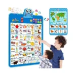 Educational Alphabet Wall Chart: Learning Poster With Music Abcs 123s
