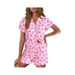 Ekouaer Pajamas For Women Set Button Up Pjs Ruffle Sleeve