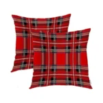 Batmerry Red Plaid Decorative Pillow Covers, Royal Stewart Tartan Classic