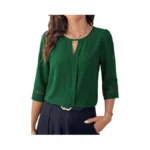 Dokotoo Dark Green Tops For Women Trendy 2025 Dressy Casual
