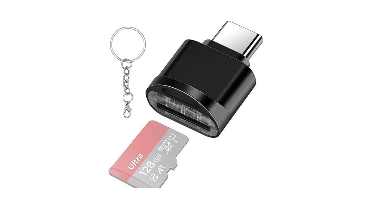 Leizhan Type C Micro Sd Card Reader With Keychain, Usb