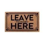 Lyyanzu Leave Packages Here Personalized Custom Door Mat 30x18, Monogram