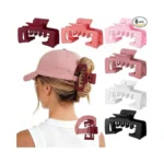 6 Pcs Hat Claw Clip For Women, Hat-friendly Claw Clips