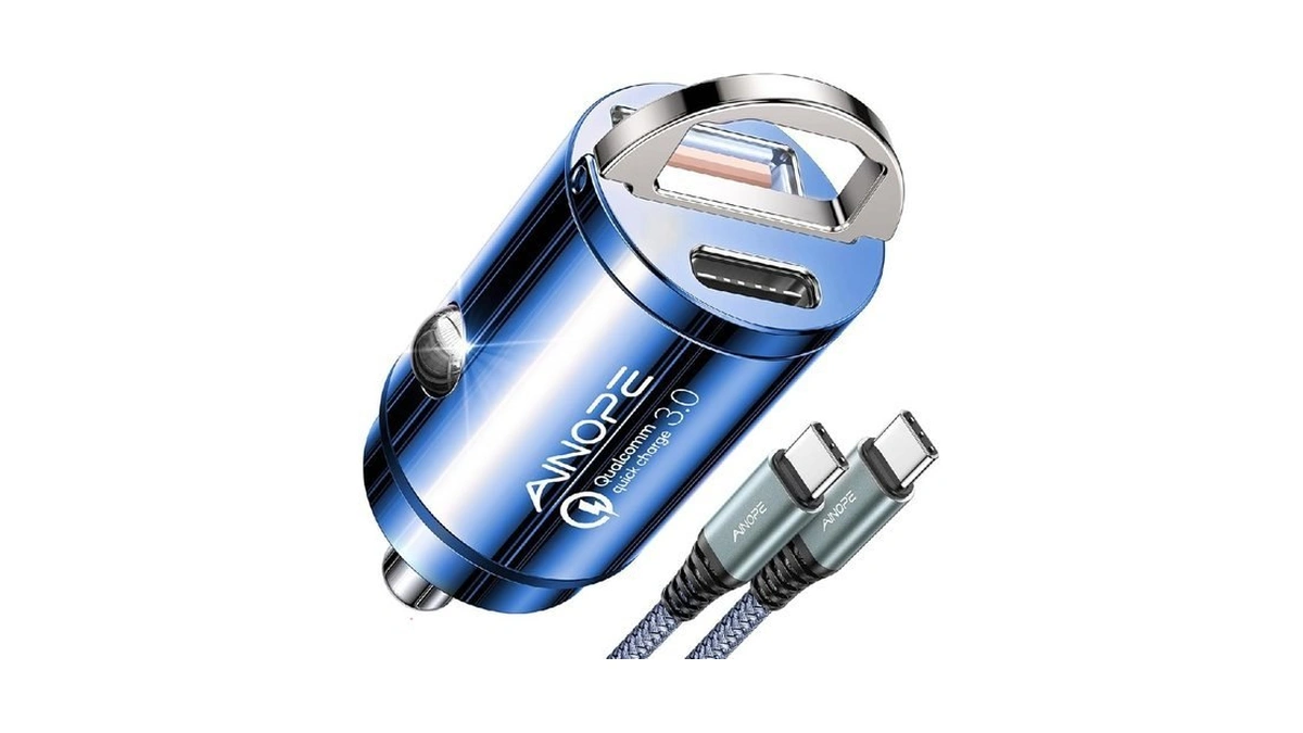 Ainope 90w Super Fast Car Charger, Invisible Usb C 45w