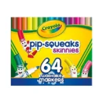 Crayola Pip-squeaks Skinnies Washable Markers (64ct), Mini Markers For Kids,