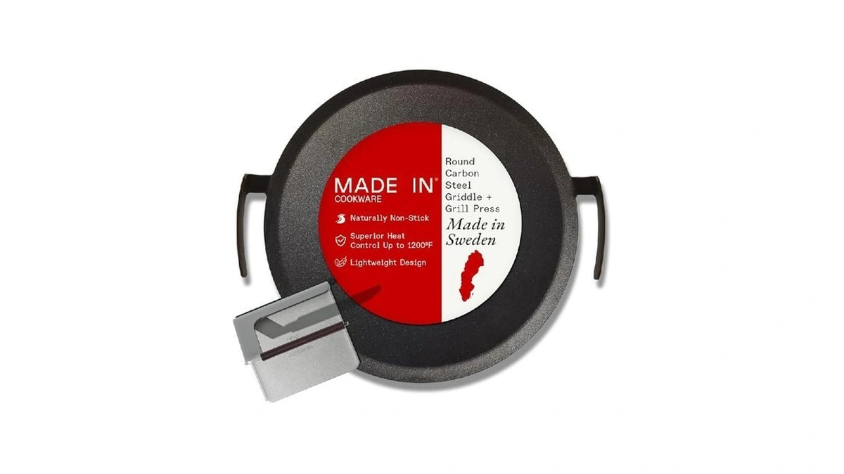 Made In Cookware | Seasoned 17" Round Carbon Steel Griddle