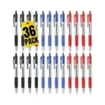 1intheoffice Ballpoint Pen Retractable, Medium Point 1.0mm, Red, Black And