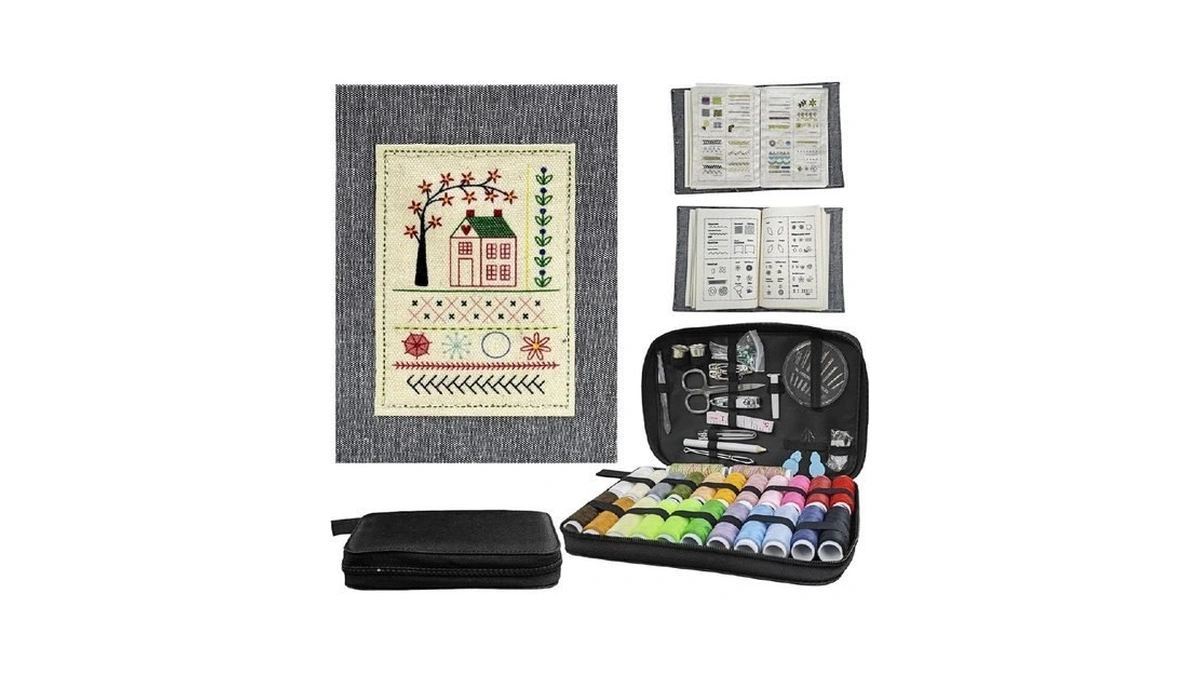 Seiletoo Diy Stitch Book Embroidery Kit, 106 Patterns With 100-piece