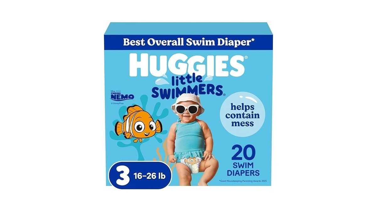 Huggies Little Swimmers Disposable Swim Diapers, Size 3 (16-26 Lbs),