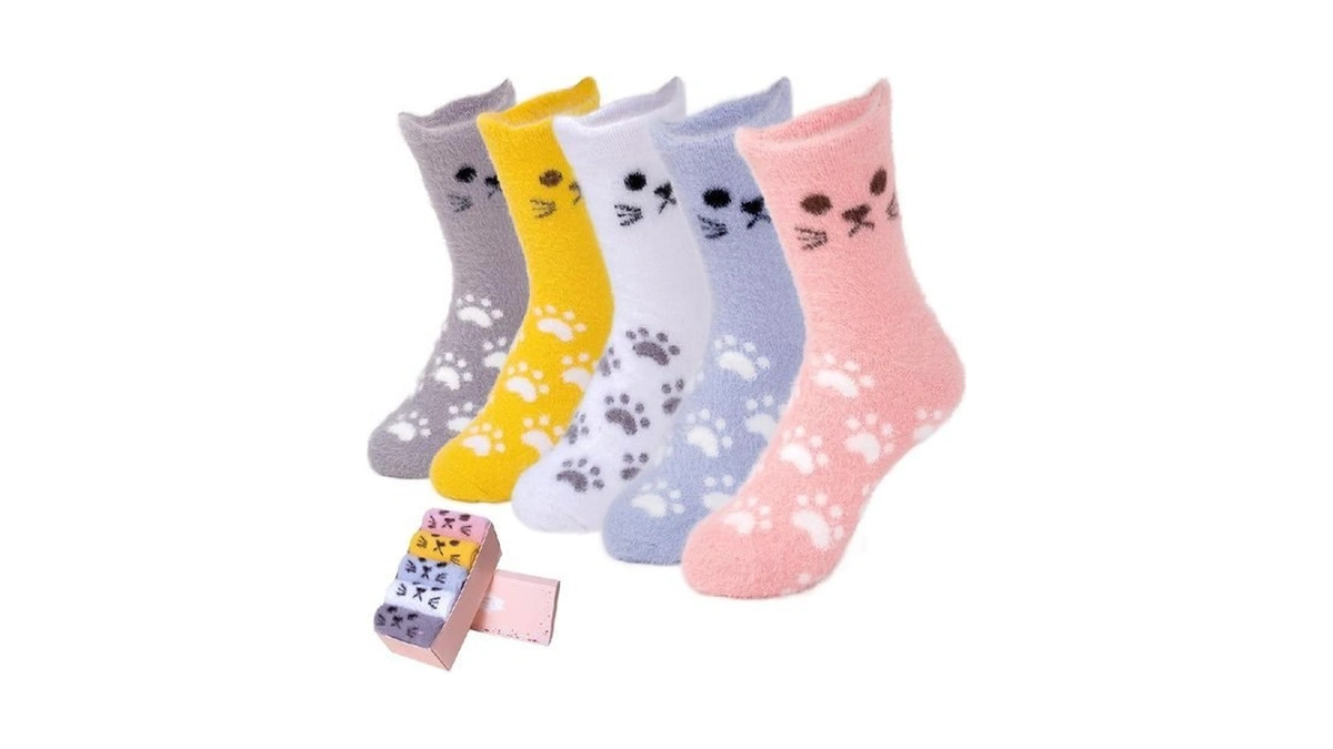 Iceivy Socks Women, Soft Knit Wool Winter Thick Warm Cabin
