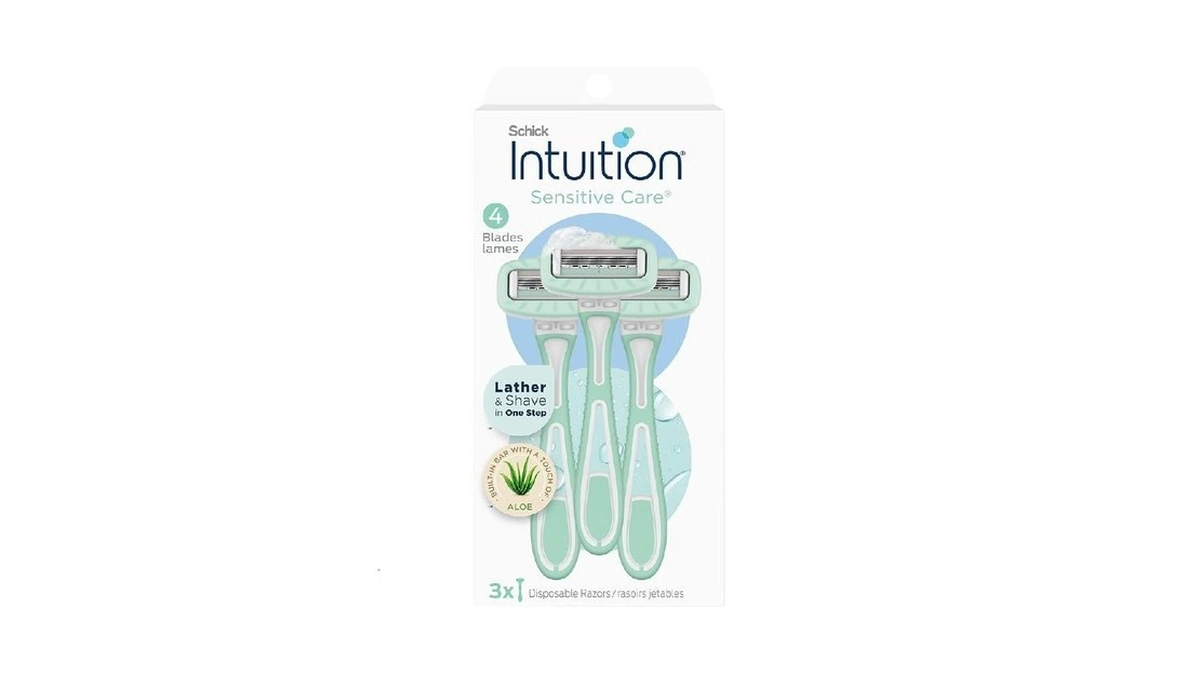 Schick Intuition Disposable Razors With Sensitive Skin, 3 Count |