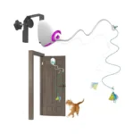 Mdupw Cat Toys For Indoor Cats,interactive Door Hanging Retractable Kitten