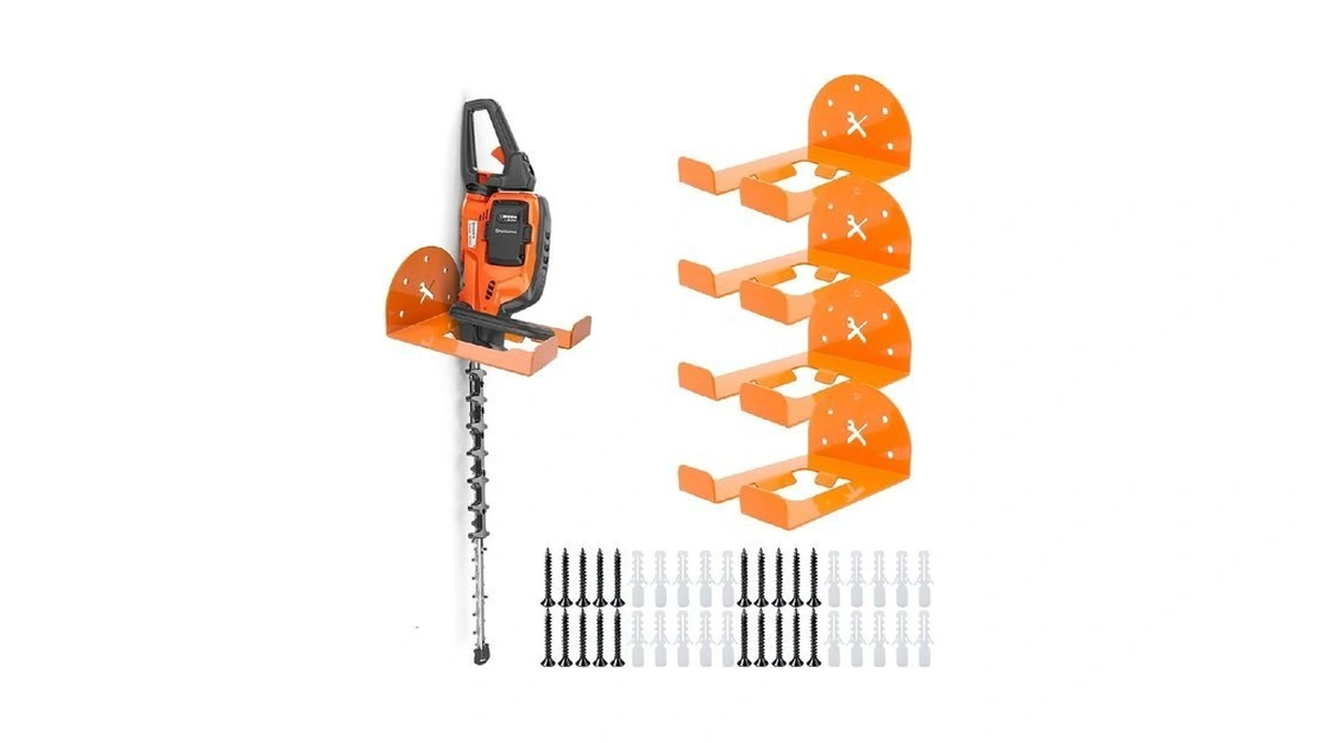 Letkeys Garage Organizer Trimmer Rack, 4 Pack Weed Eater Hanger