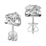 Absolute Moissanite Earrings For Women S925 Sterling Silver Stud Earrings