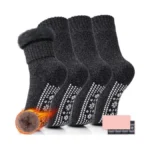Iceivy Thermal Slipper Socks, Thick Grip Hospital Plush Slipper Grip