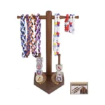 Baseball Ring Display Holder For Championship Rings & Necklaces, Wooden