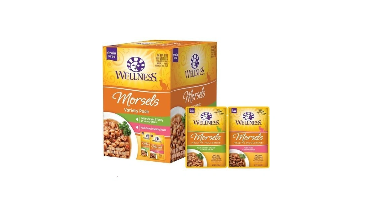Wellness Healthy Indulgence Morsels Variety Pack Adult Wet Cat Food,