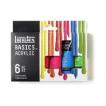Liquitex Basics Acrylic Paint Set, 6 X 22ml (0.74-oz) Tube