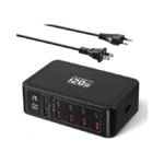 Aergiatech 10-ports Usb C Charging Station, 120w Travel Usb Power