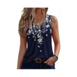 Zeagoo Sleeveless Tops For Women 2026 Pleated V Neck Tank