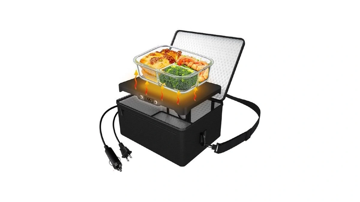Portable Oven, 12v 24v 110v Car Food Warmer Portable Personal