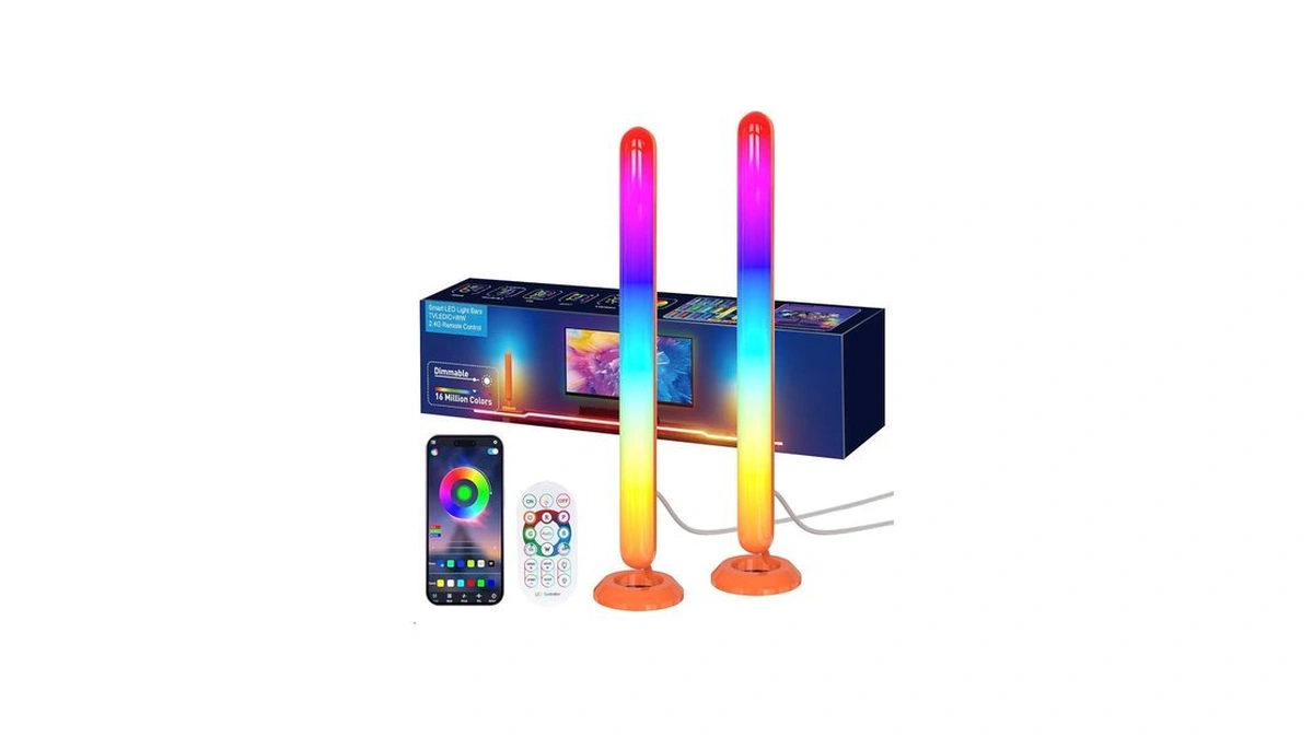 Smart Icrgb Led Lights Bars, Borllyem Tv Backlight With Double