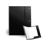 Fretonba 30 Pocket Portfolio Binder With Plastic Sleeves, Displays 60