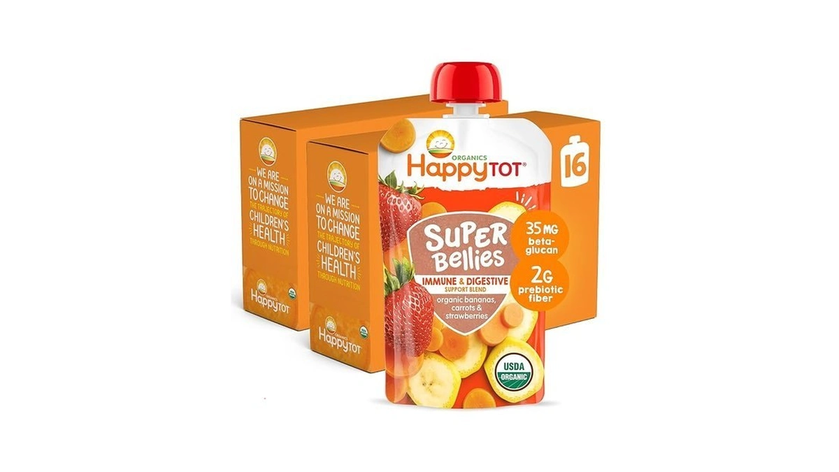 Happytot Organics Stage 4 Baby Food Pouches, Gluten Free, Vegan