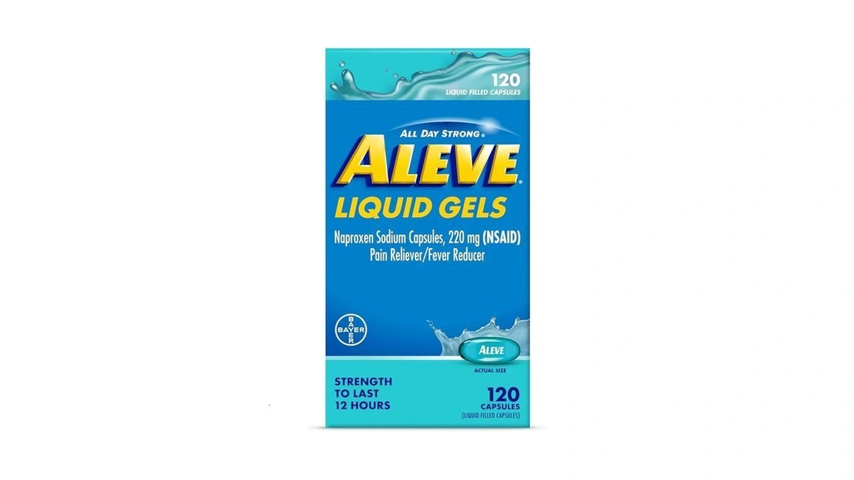 Aleve Liquid Capsules, Naproxen Sodium Capsules 220 Mg (nsaid), Pain