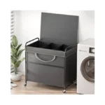 Ykdirect 180l Large Laundry Hamper, 3 Compartment Laundry Basket With