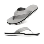 Haolira Mens Flip Flops Arch Support Soft Cushion Footbed Walking