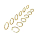 Xiuqilai 6 Pairs Small Gold Huggie Hoop Earrings Set For