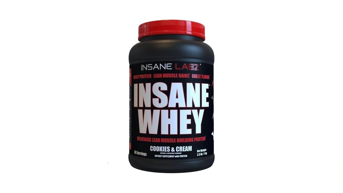 Insane Labz Insane Whey,100% Muscle Building Whey Protein, Bcaa Amino